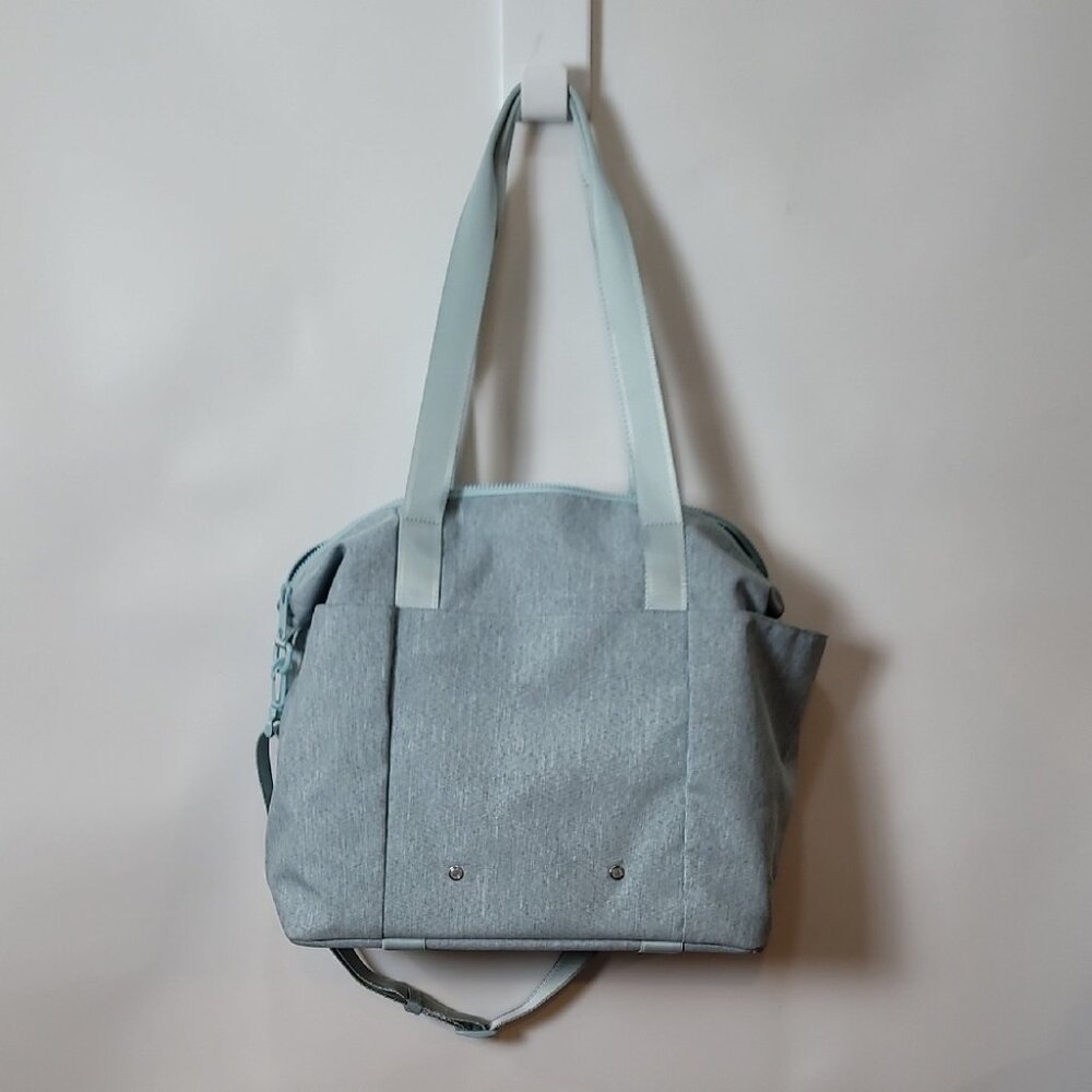 Vera Bradley Gray Recycled Cotton Commuter Tote Bag Adjustable Strap & Inner Poc - Picture 14 of 15